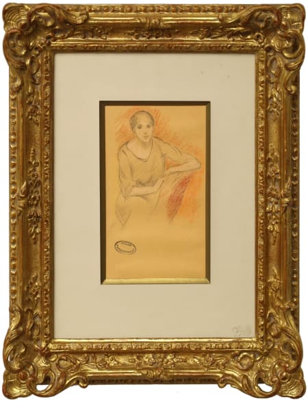 Federico Zandomeneghi — Femme assise vue de face
